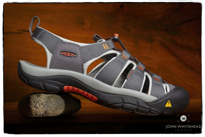 Keen H2 sandal product photography.