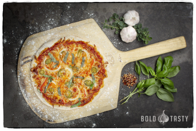 Thin and Crispy Pizza by John Whitehead Images for Bold and Tasty.